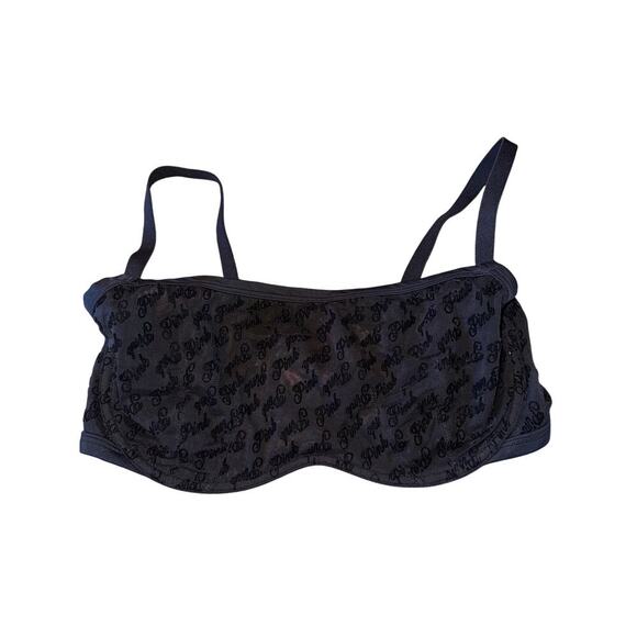 PINK VICTORIAS SECRET bra size Large DD BLACK - Picture 1 of 5